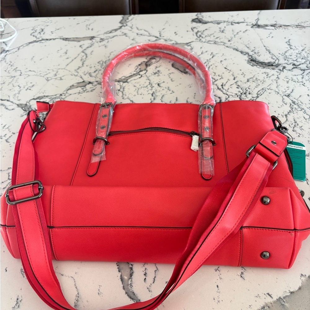 Mosiso Red Women's Laptop Bag - Picture 2 of 4